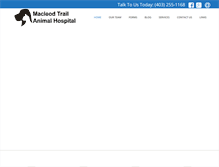 Tablet Screenshot of mactrailvet.com